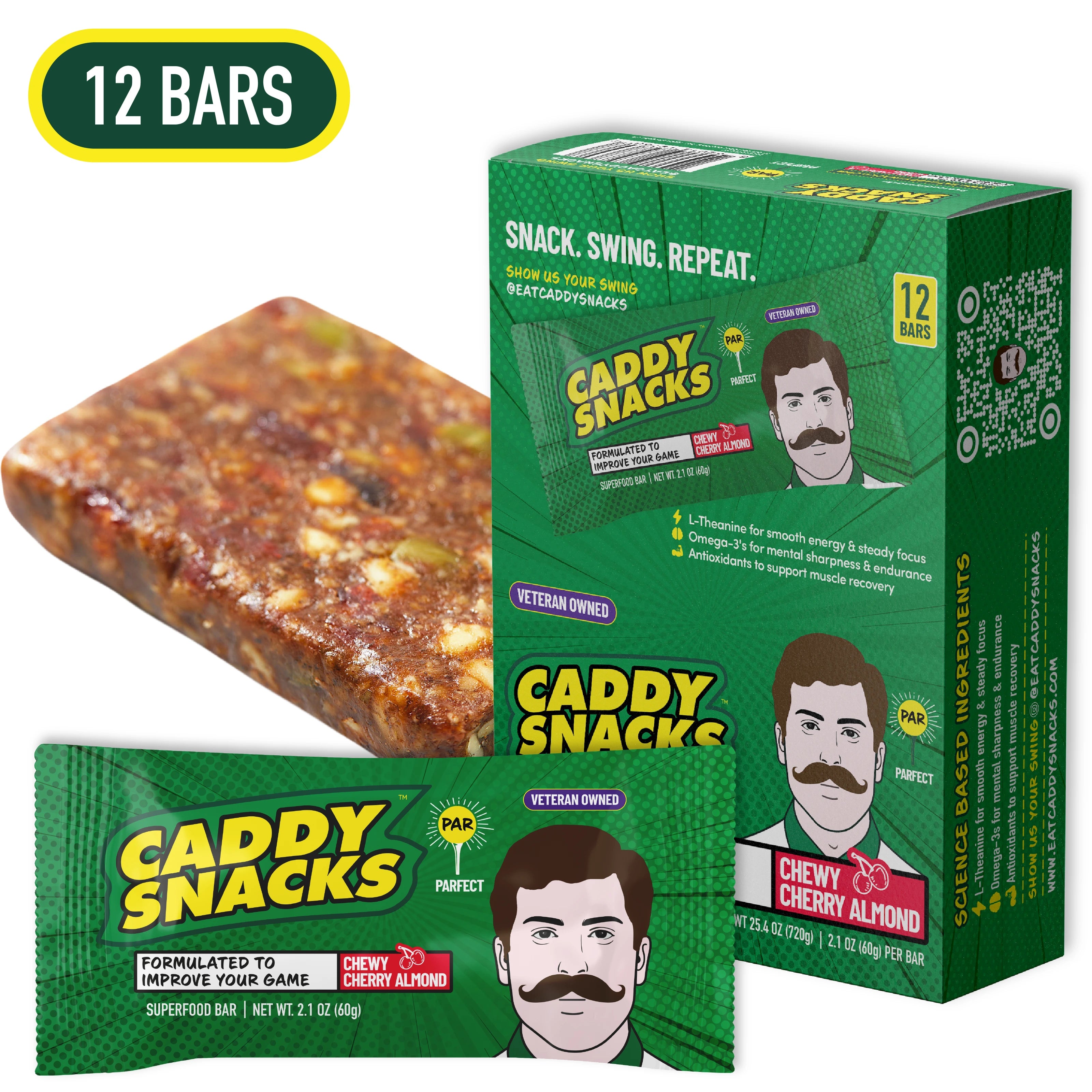 Chewy Cherry Almond - 12 Bars